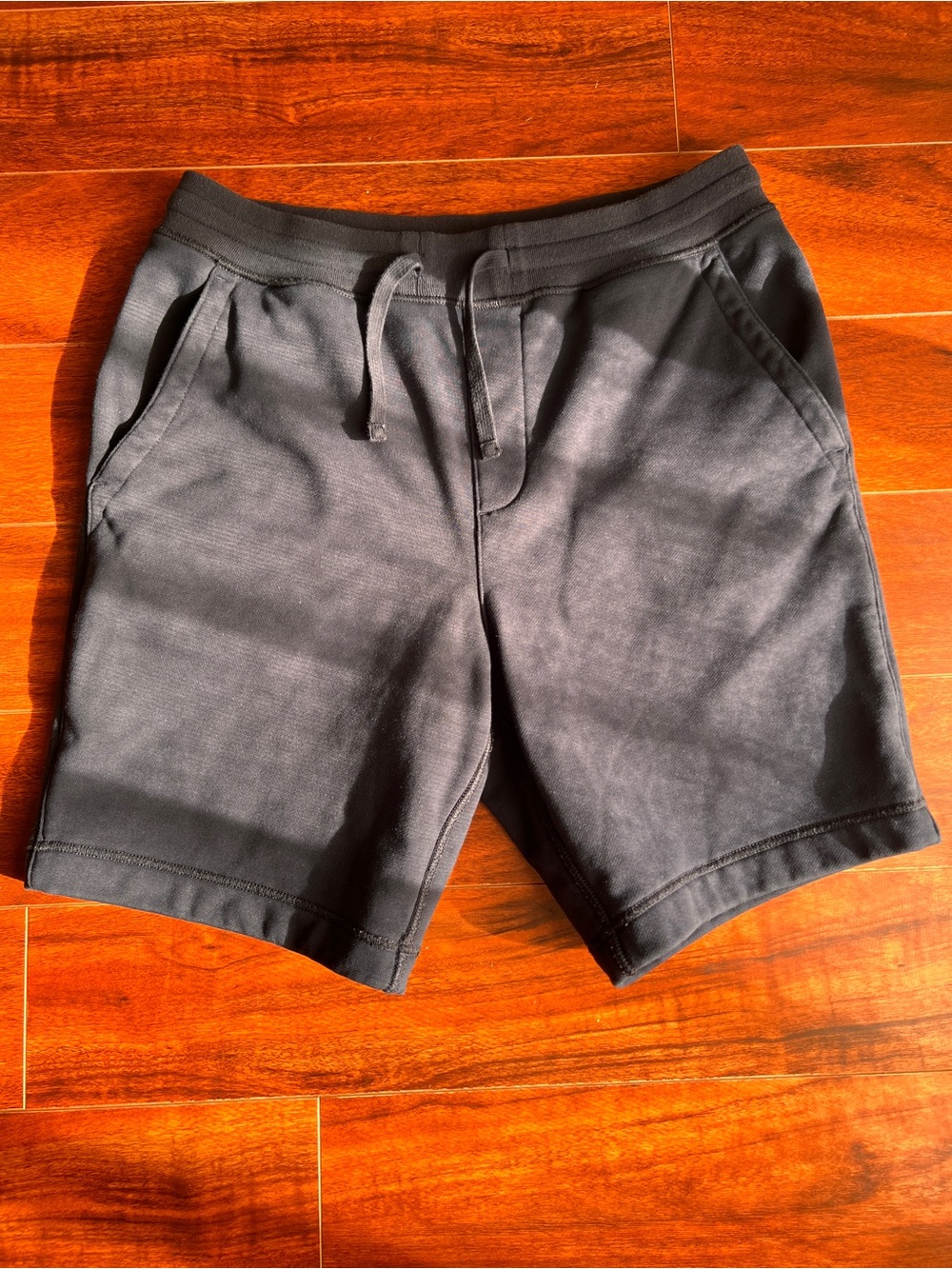 Men's Navy Drawstring Casual Shorts
